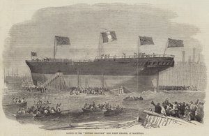 Lançamento do Vittorio Emanuele Iron Screw Steamer, na Blackwall